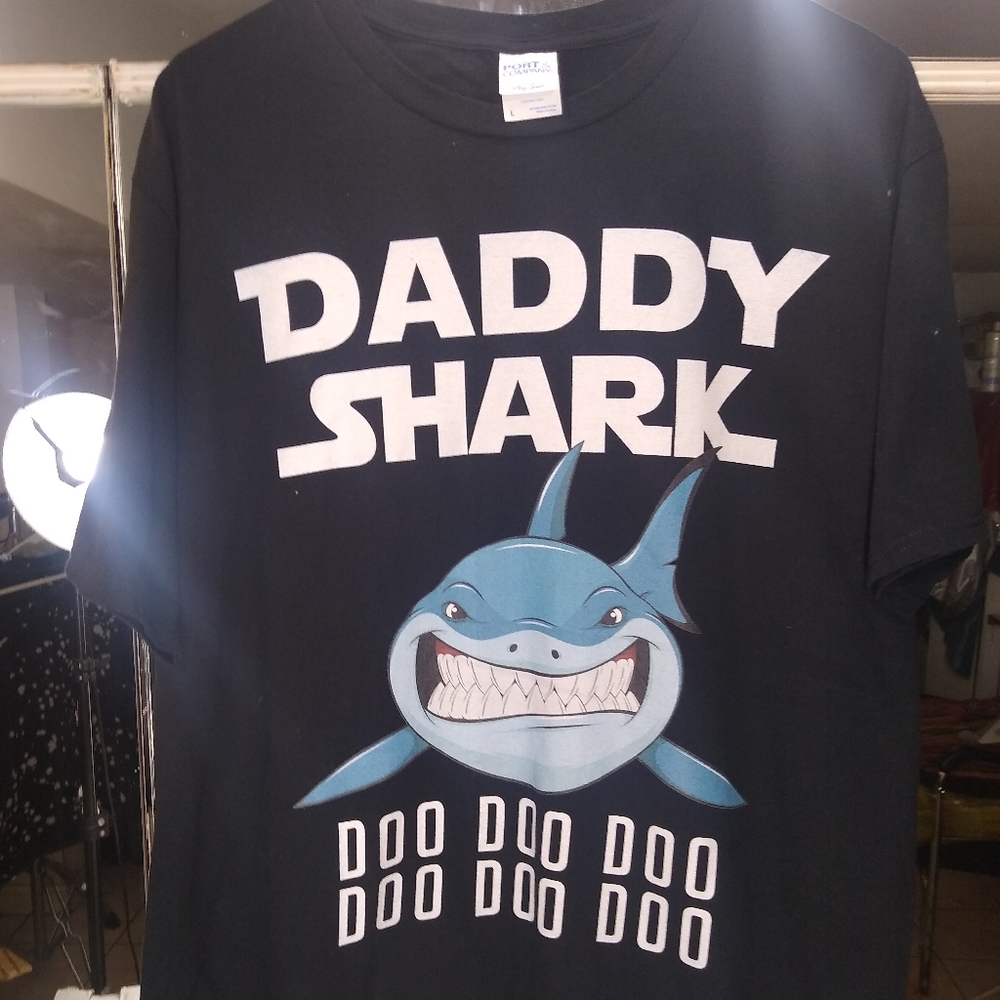Big daddy shark shirt.